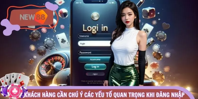 Khách hàng cần chú ý các yếu tố quan trọng khi Đăng nhập NEW88