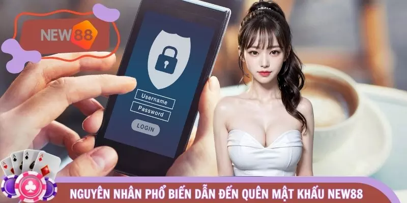Nguyên nhân phổ biến dẫn đến quên mật khẩu NEW88